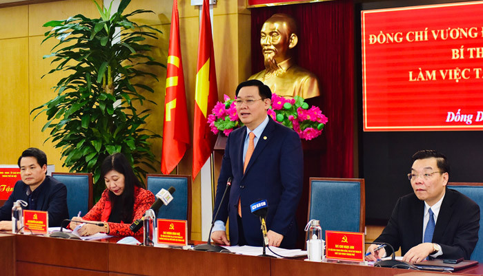 Bí thư Thành ủy Vương Đình Huệ chỉ đạo giải quyết 9 kiến nghị của Quận ủy Đống Đa