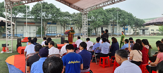 Huyện Thanh Oai: Hội thao diễn tập phương án chữa cháy và cứu nạn cứu hộ năm 2021