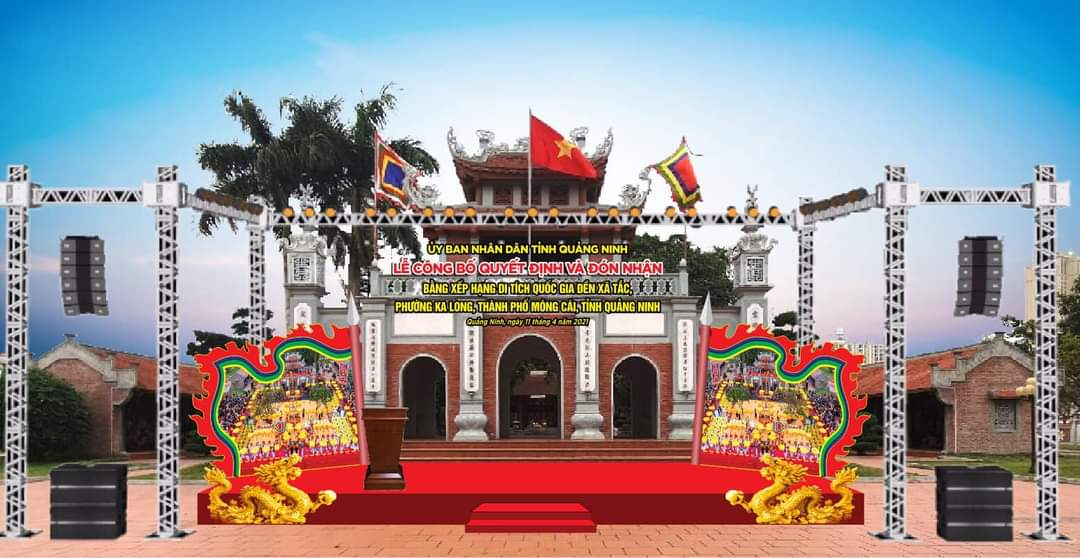 Đền Xã Tắc thành phố Móng Cái được xếp hạng Di tích Quốc gia