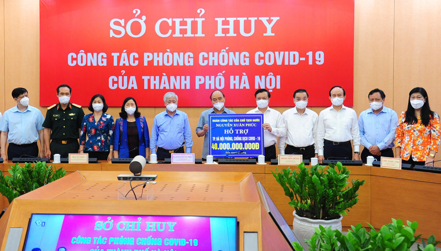 Chủ tịch nước Nguyễn Xuân Phúc: Hà Nội đã quyết định giãn cách xã hội rất kịp thời, thực hiện quyết liệt, hiệu quả