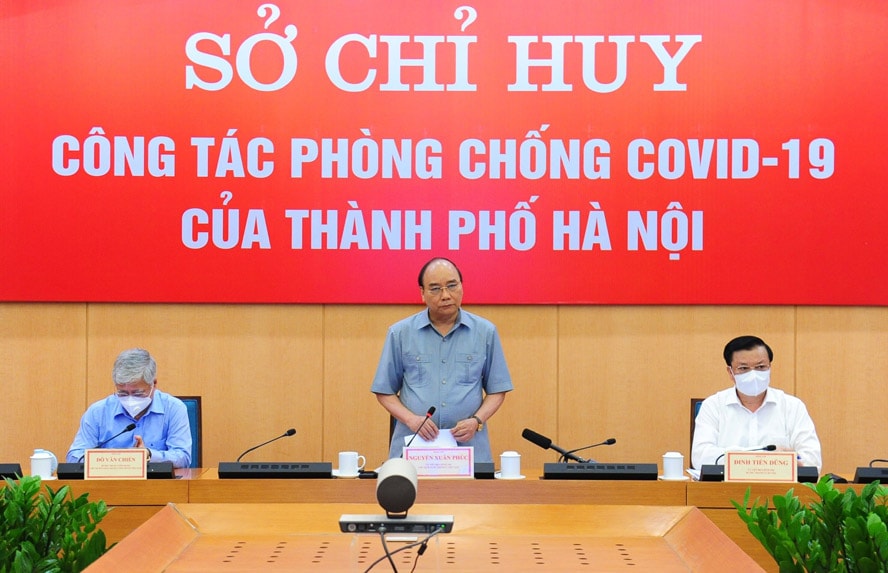 Chủ tịch nước Nguyễn Xuân Phúc: Hà Nội đã quyết định giãn cách xã hội rất kịp thời, thực hiện quyết liệt, hiệu quả