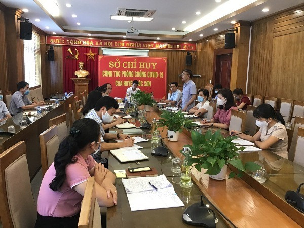 Sóc Sơn  tổ chức hội nghị trực tuyến về công tác hỗ trợ người dân, bị ảnh hưởng bởi dịch covid 19