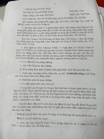 Vân Canh( Hoài Đức): Hàng loạt công trình vi phạm trật tự xây dựng