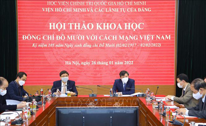 Hội thảo khoa học ''Đồng chí Đỗ Mười với cách mạng Việt Nam''