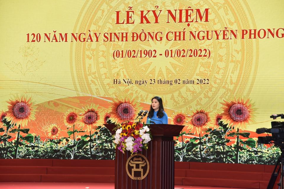 Bí thư Thành đoàn Hà Nội Chu Hồng Minh đại diện tuổi trẻ Thủ đô phát biểu