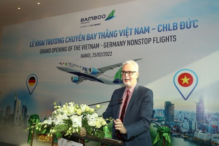 Bamboo Airways khai trương đường bay thẳng thương mại thường lệ Việt Nam - Đức, đẩy mạnh kế hoạch mở rộng mạng bay tới châu Âu