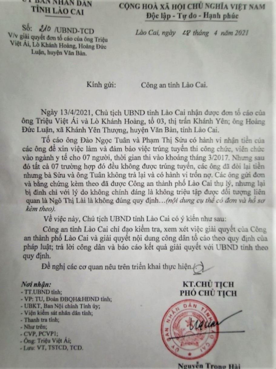 Sở Tư pháp tỉnh Lào Cai: Hai mẹ con bị tố lừa đảo chiếm đoạt tài sản