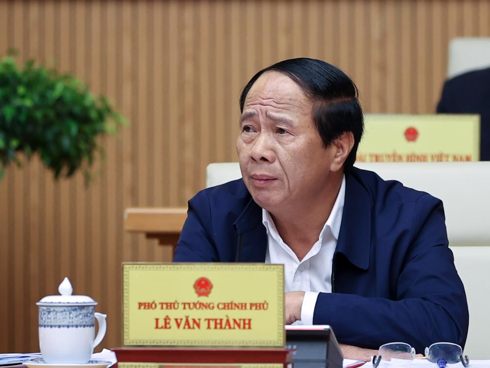 Phó Thủ tướng Lê Văn Thành tại phiên họp. Ảnh: VGP/Nhật Bắc