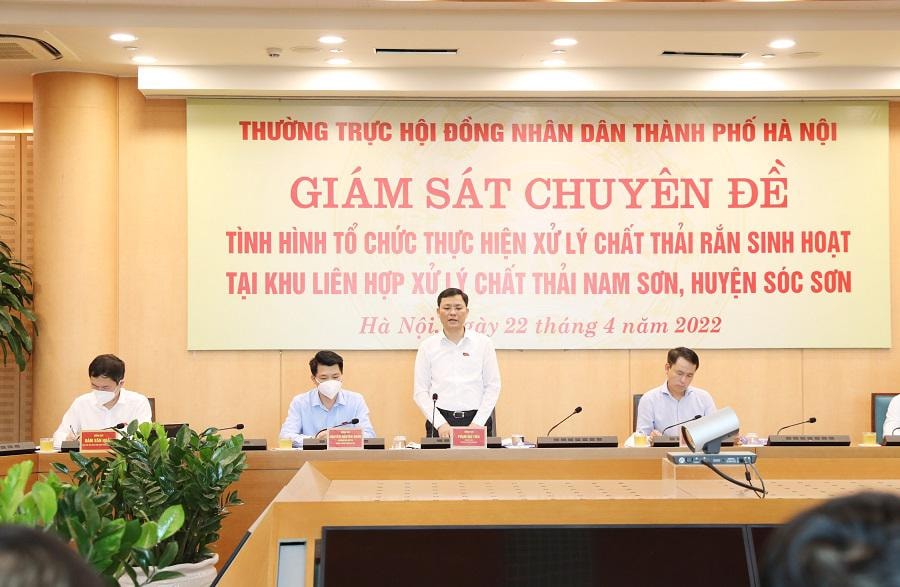 Phó Chủ tịch HĐND TP Hà Nội Phạm Quí Tiên kết luận buổi giám sát