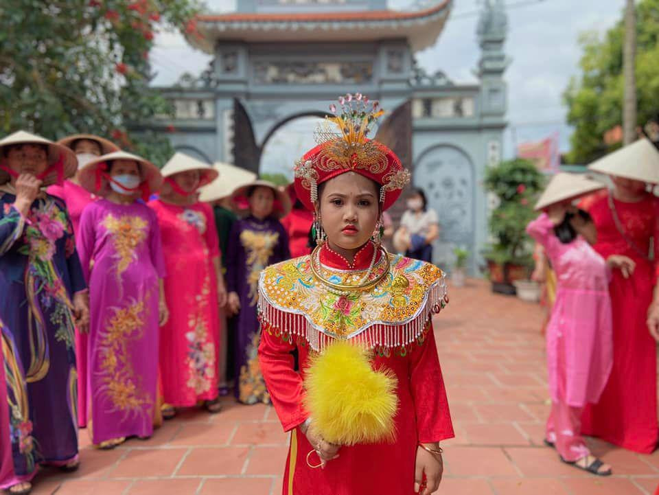 Một trong 28 Cô Tướng tham gia Lễ hội Gióng đền Phù Đổng năm 2022