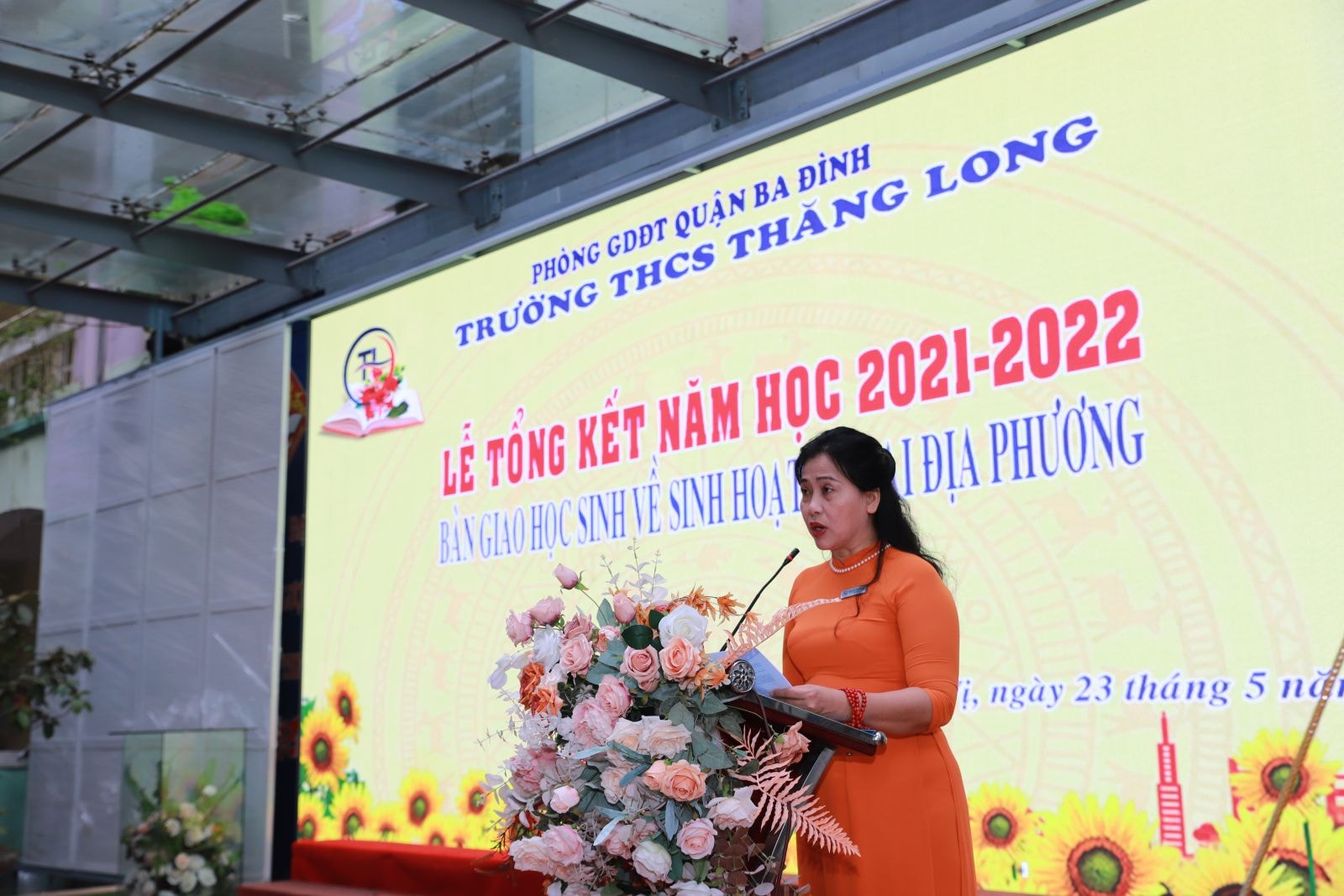 Trường THCS Thăng Long tổ chức lễ bế giảng năm học 2021-2022