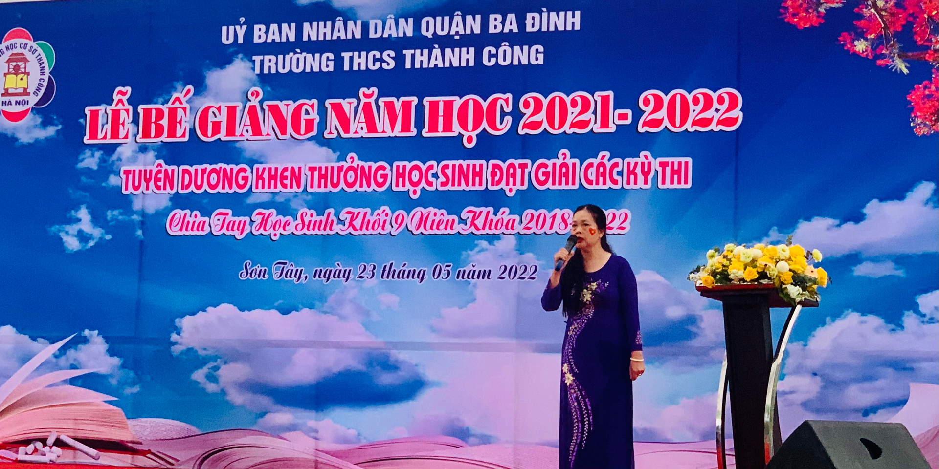 Lễ bế giảng năm học 2021 - 2022 đầy ý nghĩa của trường THCS Thành Công