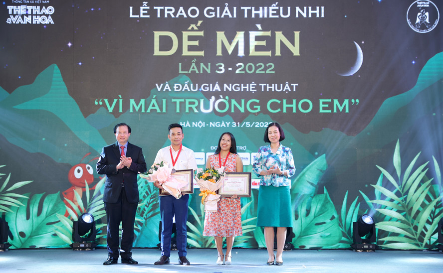 Trao giải thưởng thiếu nhi Dế Mèn lần thứ 3-2022: Không có giải thưởng Lớn