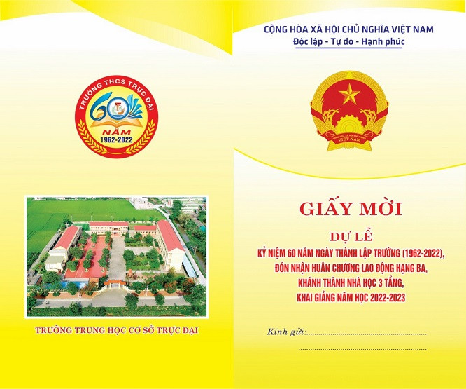 Thư ngỏ nhân Lễ Kỷ niệm 60 năm thành lập Trường THCS Trực Đại- Trực Ninh (Nam Định)