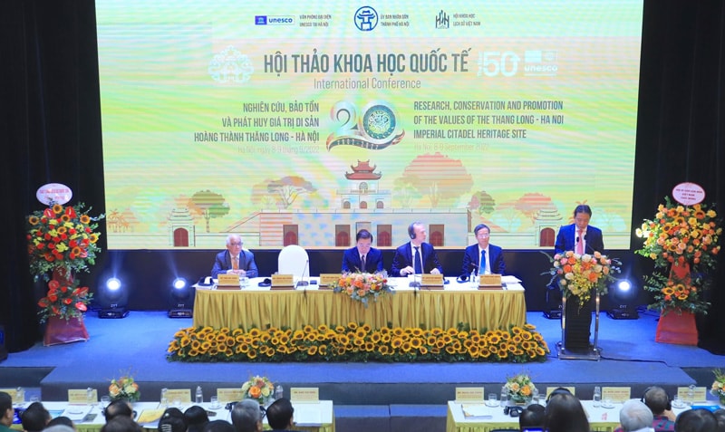 Khai mạc Hội thảo khoa học quốc tế “20 năm nghiên cứu, bảo tồn và phát huy giá trị di sản Hoàng thành Thăng Long - Hà Nội”