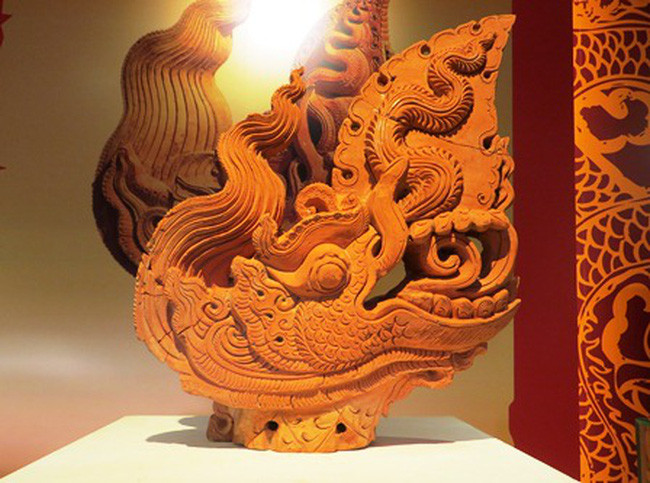 Hiện vật Tượng đầu rồng khai quật được tại Hoàng thành Thăng Long