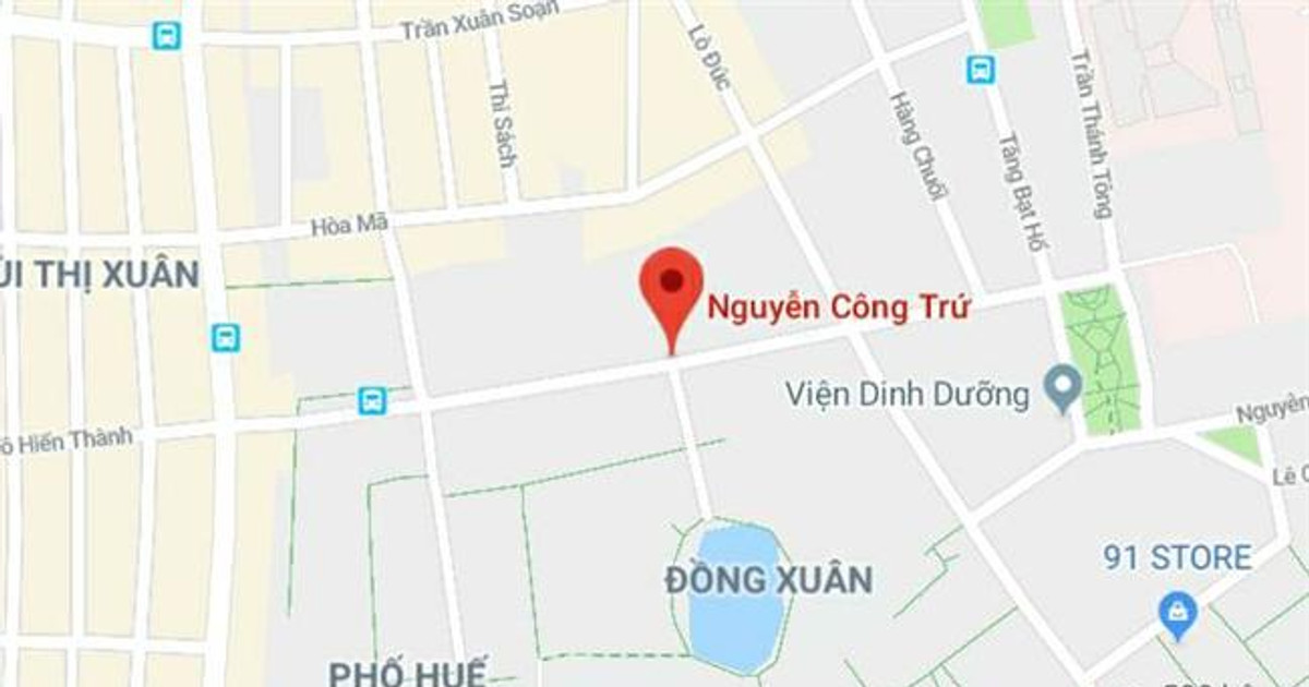 Toàn cảnh Phố Nguyễn Công Trứ, phường Hai Bà Trưng, quận Hai Bà Trưng, Hà Nội