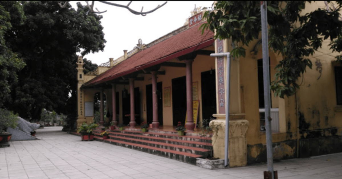 Toàn cảnh Chùa Ích Vịnh, Huyện Thanh Trì với kiến trúc cổ kính và khuôn viên xanh