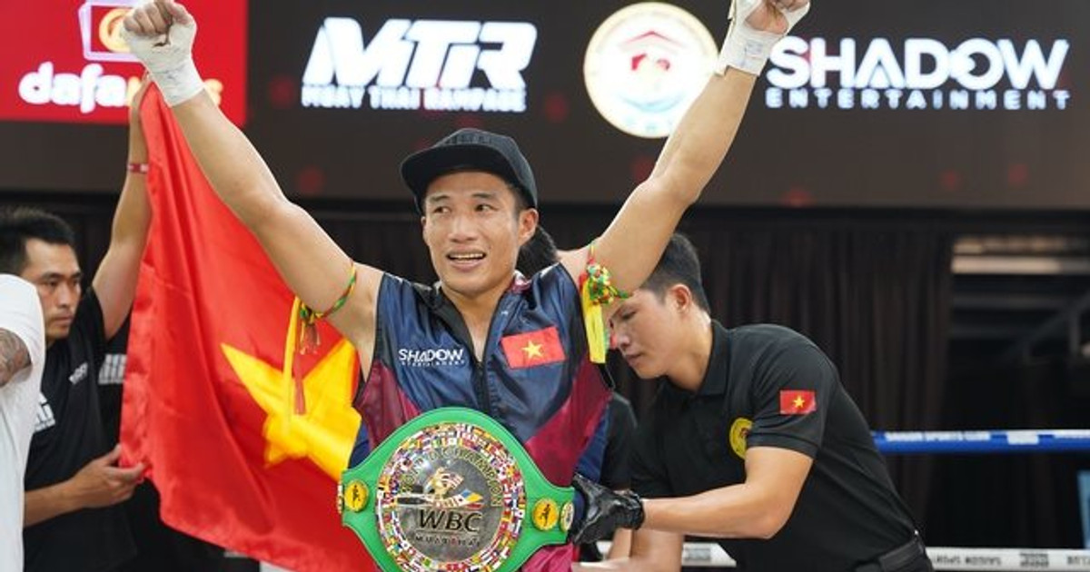 Võ sĩ Việt Nam trở thành nhà vô địch Muay Thái