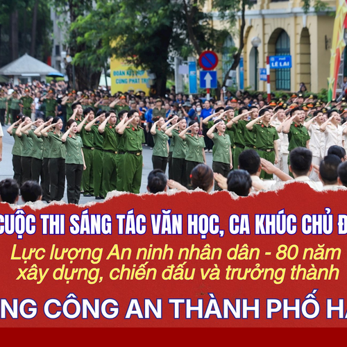 [Infographic] Công an TP Hà Nội tổ chức cuộc thi sáng tác văn học, ca khúc kỷ niệm 80 năm Ngày truyền thống lực lượng An ninh nhân dân