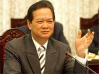 Thủ tướng Nguyễn Tấn Dũng gặp mặt báo chí nhân dịp đầu Xuân