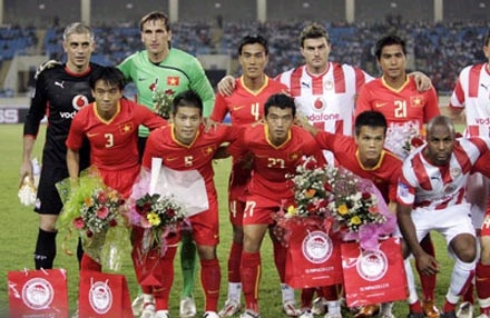 Đội tuyển Việt Nam hạ gục ĐKVĐ Hy Lạp Olympiakos