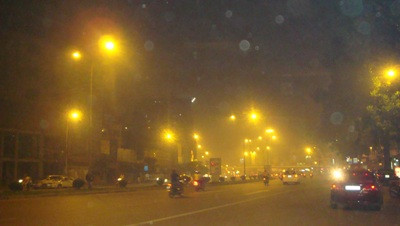 Khói ở Hà  Nội có chất độc hại vử đường hô hấp