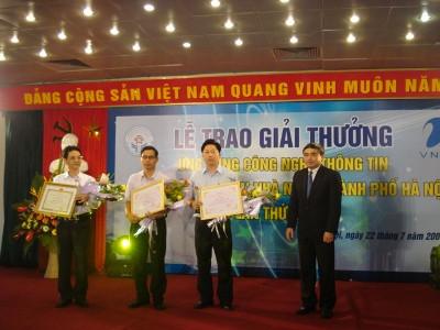 Hà   Nội: Trao giải ứng dụng CNTT trong các cơ quan nhà  nước