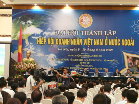 Thà nh lập Hiệp hội Doanh nhân Việt Nam ở nước ngoà i