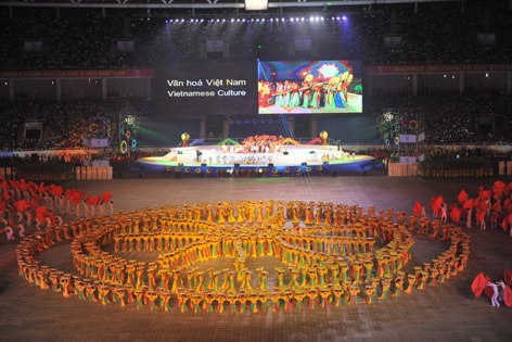 Hoà nh tráng lễ khai mạc Asian Indoor Games 3