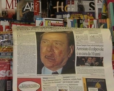 Bắt kẻ định đột nhập và o phòng Thủ tướng Berlusconi 