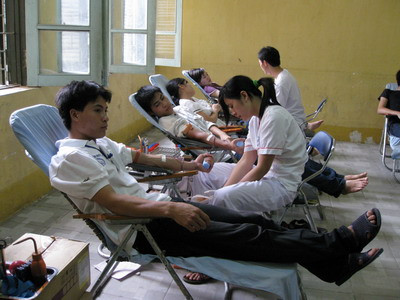 Phố hiến máu tại Hội chợ Tết Việt