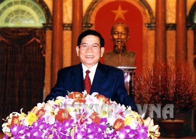 Chủ tịch nước Nguyễn Minh Triết: Chúc hữu nghị, hợp tác và  phát triển