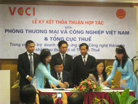 VCCI và  Tổng cục Thuế thửa thuận hợp tác