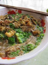 Canh cá rô rau cải 