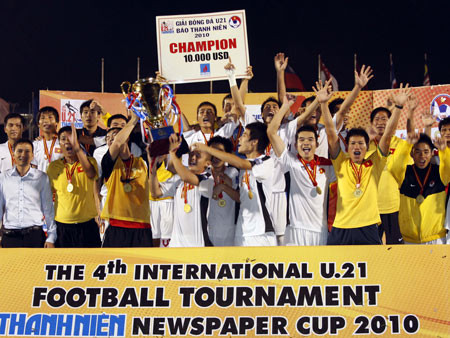 Giải bóng đá U21 Quốc tế: Đánh bại Thái Lan, U19 Việt Nam già nh chức vô địch