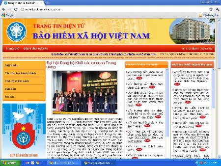 Bảo hiểm Xã hội Việt Nam ra mắt trang tin điện tử­