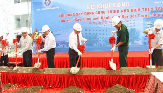 Bệnh viện Nội tiết Trung ương khởi công hạng mục nhà  điửu trị 9 tầng