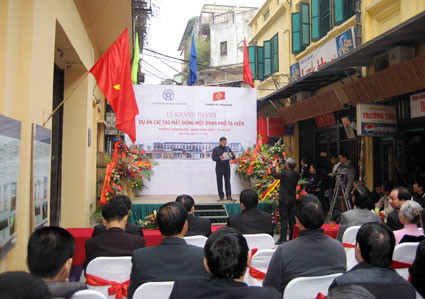 Khánh thà nh dự án bảo tồn kiến trúc phố Tạ Hiện