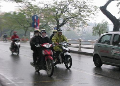 Hà  Nội mưa rét suốt 3 ngà y