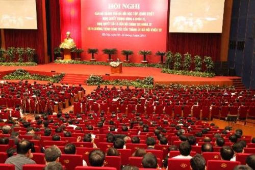 Hà  Nội: Hội nghị cán bộ chủ chốt TP quán triệt, thực hiện Nghị quyết TW4 khóa XI 