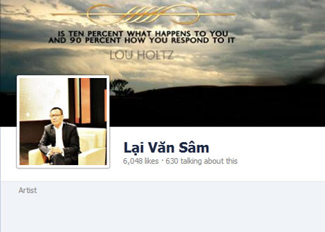 Nhà  báo Lại Văn Sâm bị mạo danh trên Facebook