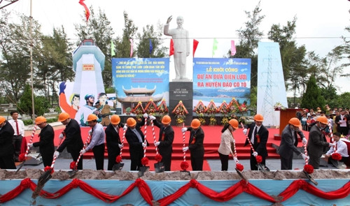 Quảng Ninh: Lễ khởi công xây dựng  Dự án  đưa điện lưới ra huyện đảo Cô Tô