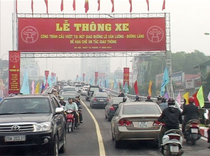 Lễ thông xe cầu vượt đường Lê Văn Lương “ Láng