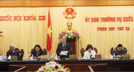 Khai mạc phiên họp thứ 26 của Ủy ban thường vụ Quốc hội