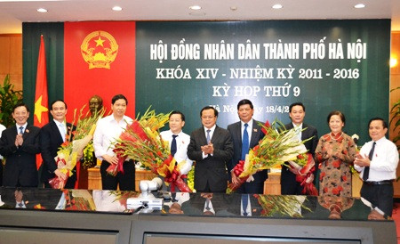 Hà  Nội bầu bổ sung 3 phó chủ tịch