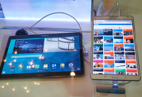 Galaxy Tab S hỗ trợ bảo mật vân tay ra mắt tại Việt Nam
