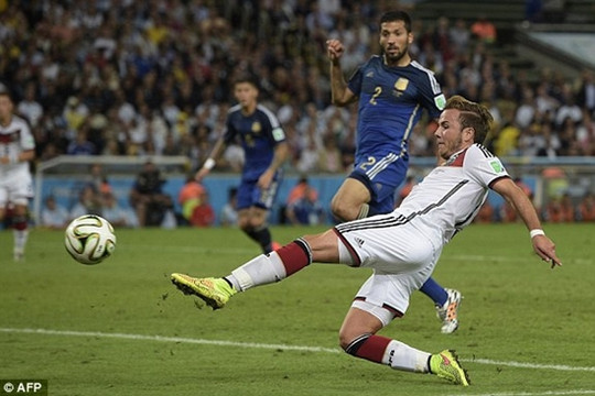 Đức 1-0 Argentina: Mario Goetze giúp tuyển Đức lần thứ 4 vô địch World Cup