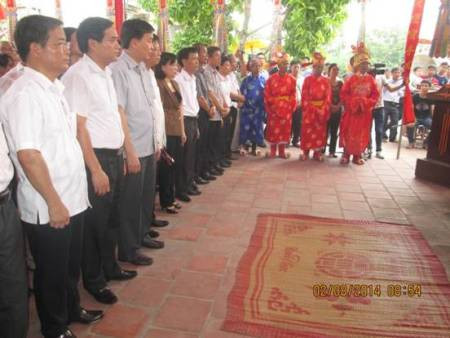 Lễ dâng hương kỷ niệm 750 ngà y mất Thái sư Trần Thủ Độ