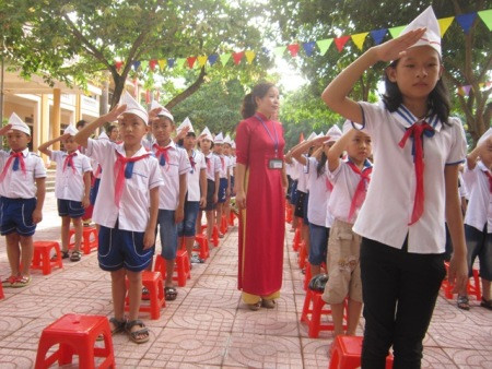 Nghệ An: Trường tiểu học thị trấn Diễn Châu  khai giảng năm học mới